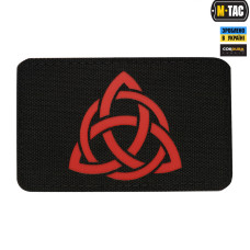 M-Tac нашивка Триквіт Laser Cut Black/Red