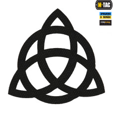 M-Tac нашивка Триквіт наскрізний Laser Cut Black