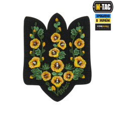 M-Tac нашивка Тризуб Мальви (вишивка) Black
