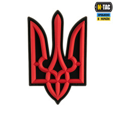 M-TAC НАШИВКА ТРИЗУБ PVC БОЛЬШОЙ КРАСНО-ЧЕРНЫЙ