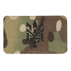 M-Tac нашивка Тризуб (стилізація) Laser Cut горизонтальна Multicam/Black