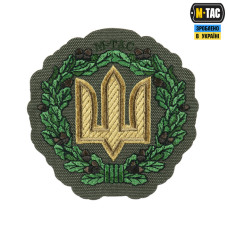M-TAC НАШИВКА ТРИЗУБ З ДУБОВИМ ВІНКОМ (ВИШИВКА) RANGER GREEN