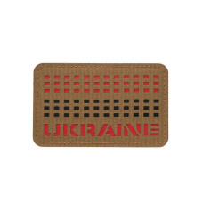 M-Tac нашивка Ukraine Laser Cut Coyote/Red/Black