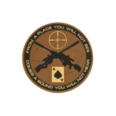 M-Tac нашивка Ukrainian Snipers ПВХ койот/чорний