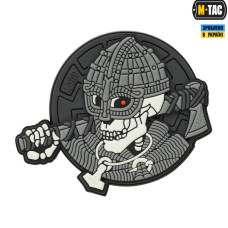 M-Tac нашивка Undead Viking 3D PVC Grey