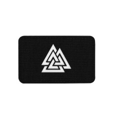 M-Tac нашивка Валькнут горизонтальная Laser Cut Black/GID