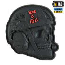 M-Tac нашивка War is Hell 3D PVC Black