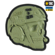 M-Tac нашивка War is Hell 3D PVC Olive
