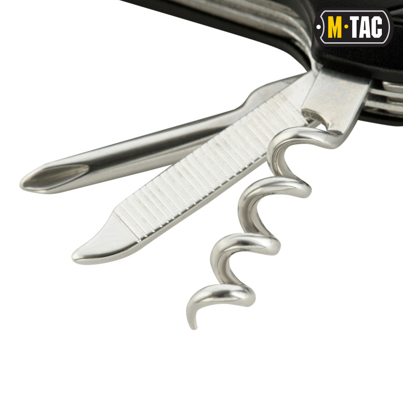 M-Tac нож складной малый (7 инструм.) Type 2 Steel/Black