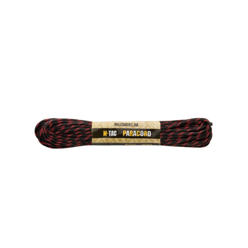 M-Tac паракорд 550 type III Thin Red Line 15м