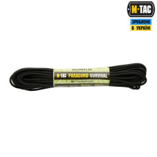 M-Tac паракорд Survival Black 15м