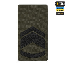 M-Tac погон на липучке Мастер сержант (вишивка) Ranger Green