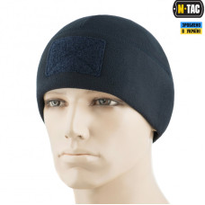 M-Tac шапка Watch Cap Elite флис (270г/м2) с липучкой Dark Navy Blue