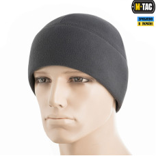 M-Tac шапка Watch Cap Elite флис (270г/м2) with Slimtex Dark Grey