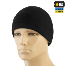 M-Tac шапка Watch Cap Elite флис (320г/м2) с липучкой Black