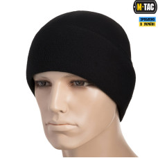 M-Tac шапка Watch Cap фліс (330г/м2) with Slimtex Black