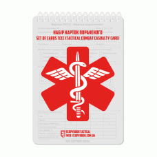 Набор карт раненого Ecopybook Tactical Set of Cards TCCC (Tactical Combat Casualty Care) (Multi)
