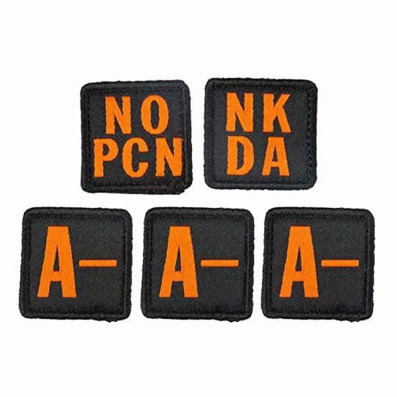 Набір патчів 5.11 Tactical Blood Type Patch Kit A Negative
