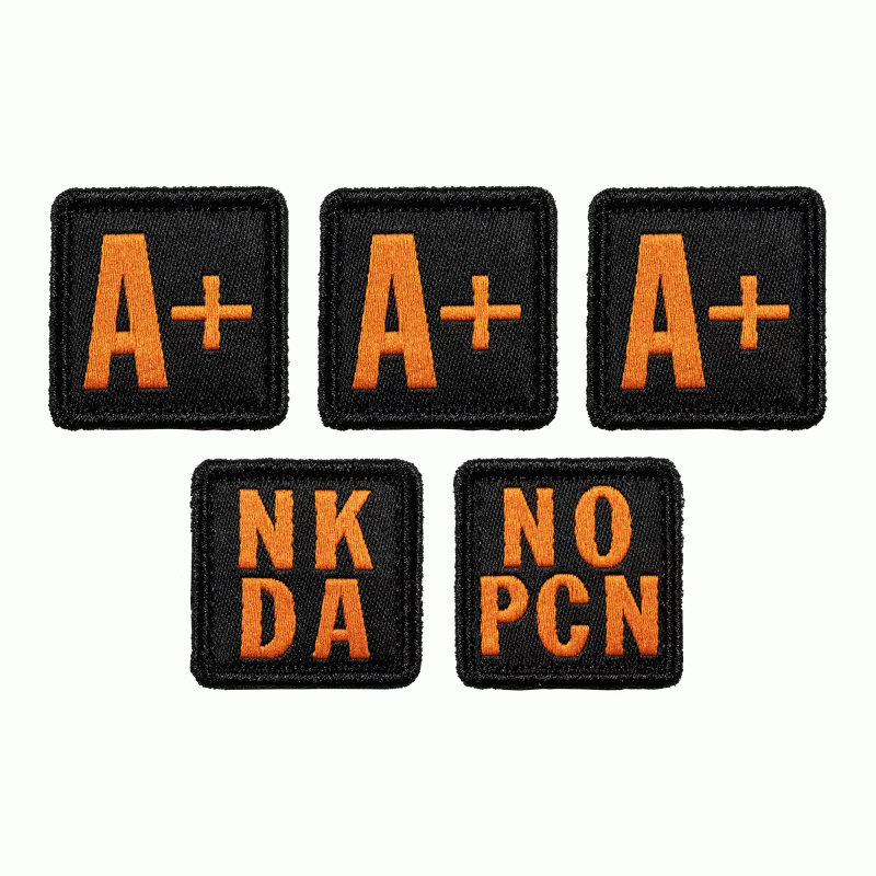 Набір патчів 5.11 Blood Type Patch Kit A Positive (Multi), 5.11 ®
