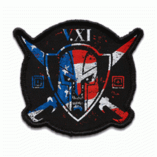 Нашивка 5.11 Tactical Patriot Warrior Patch Black