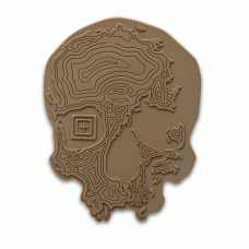 Нашивка 5.11 Tactical Topo Skull Desert Patch