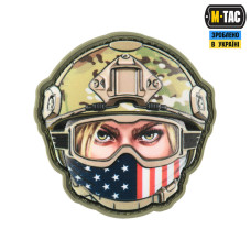 Нашивка Emoji USA girl №1