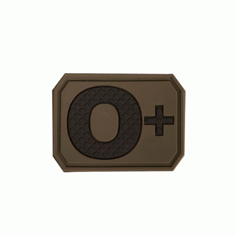 Нашивка на липучці Sturm Mil-Tec Blood Type Patch 0 Positive PVC 3D (Olive), Sturm Mil-Tec®