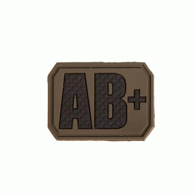 Нашивка на липучці Sturm Mil-Tec Blood Type Patch AB Positive PVC 3D (Olive), Sturm Mil-Tec®
