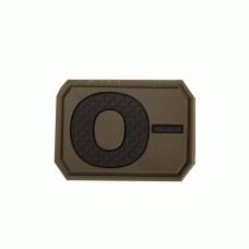 Нашивка на липучке Sturm Mil-Tec Blood Type Patch 0 Negative PVC 3D (Olive)