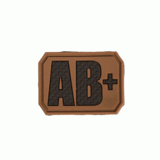 Нашивка на липучке Sturm Mil-Tec Blood Type Patch AB Positive PVC 3D (Dark Coyote)