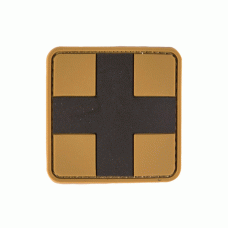 Нашивка на липучке Sturm Mil-Tec First Aid Patch PVC 3D Large Coyote