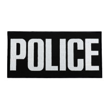 Нашивка на спину Police (30х15 см) черная