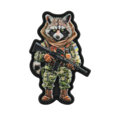 Нашивка Raccoon UA PVC MM14