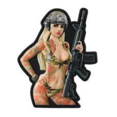 Нашивка Tactical girl №7 tattoo Якудза PVC MC