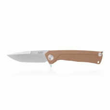 Ніж складний ANV Knives Z100 (Liner lock, G10 Coyote, Plain edge)