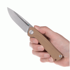 Ніж складний ANV Knives Z200 (Liner lock, G10 Coyote, Plain edge)