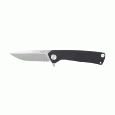 Нож складной ANV Knives Z100 (Liner lock, G10 Black, Serrated edge) Black