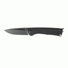 Нож складной ANV Knives Z200 (DLC, Liner lock, G10 Black, Plain edge) Black