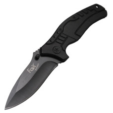 Нож складной Fox Outdoor 44613 Black с металлической рукояткой