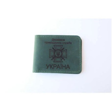 Обложка для удостоверение ДПСУ зеленый, Украинский производитель