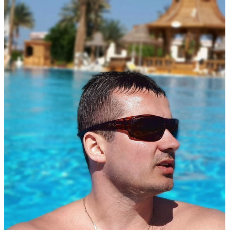 Очки поляризационные защитные 2в1 BluWater Babe Winkelman Polarized (brown) коричневые