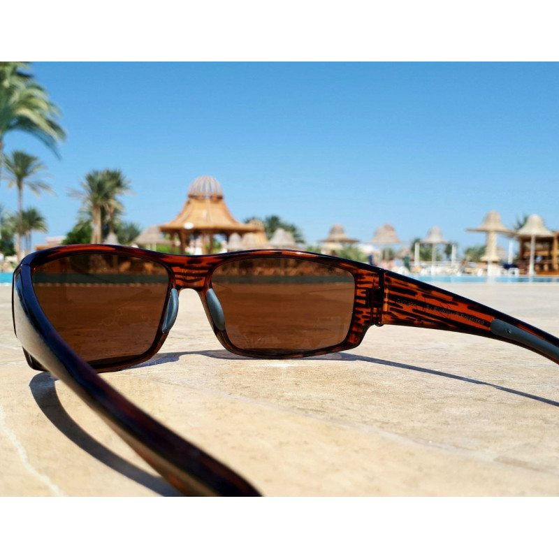 Очки поляризационные защитные 2в1 BluWater Babe Winkelman Polarized (brown) коричневые