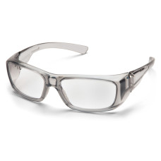 Очки Pyramex Emerge T-Gray (clear) RX-able, Прозрачные в полупрозрачной серой оправе