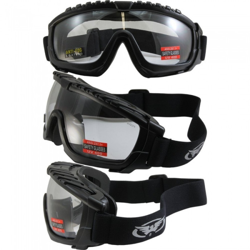 Очки защитные с уплотнителем Global Vision Ballistech-1 (clear) Anti-Fog, прозрачные
