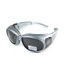 Очки защитные с уплотнителем Global Vision Outfitter Metallic (gray) Anti-Fog, серые