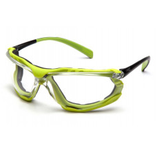 Очки защитные с уплотнителем Pyramex Proximity Black-lime (clear) Anti-Fog, прозрачные