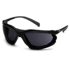 Очки защитные с уплотнителем Pyramex Proximity (dark gray) Anti-Fog, чёрные кат.4
