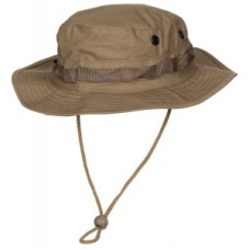 Панама с большим отворотом US GI Bush Hat, Rip Stop, chin strap, coyote tan