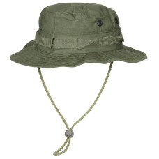 Панама с большим отворотом US GI Bush Hat, Rip Stop, chin strap, OD green, Olive