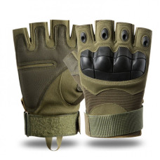 Перчатки беспалые Outdoor Tactics с защитой Olive, Olive